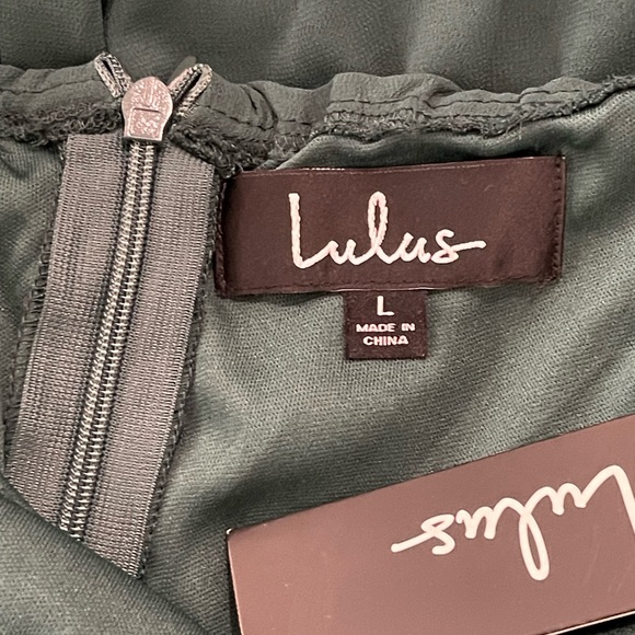 Lulus Strappy To Be Here Forest Green Lace-Up Maxi Dress Size L - Picture 7 of 16